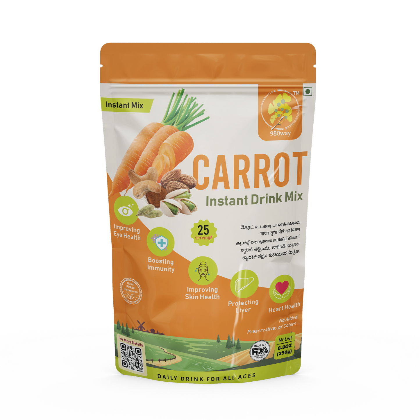 Carrot Instant Drink Mix