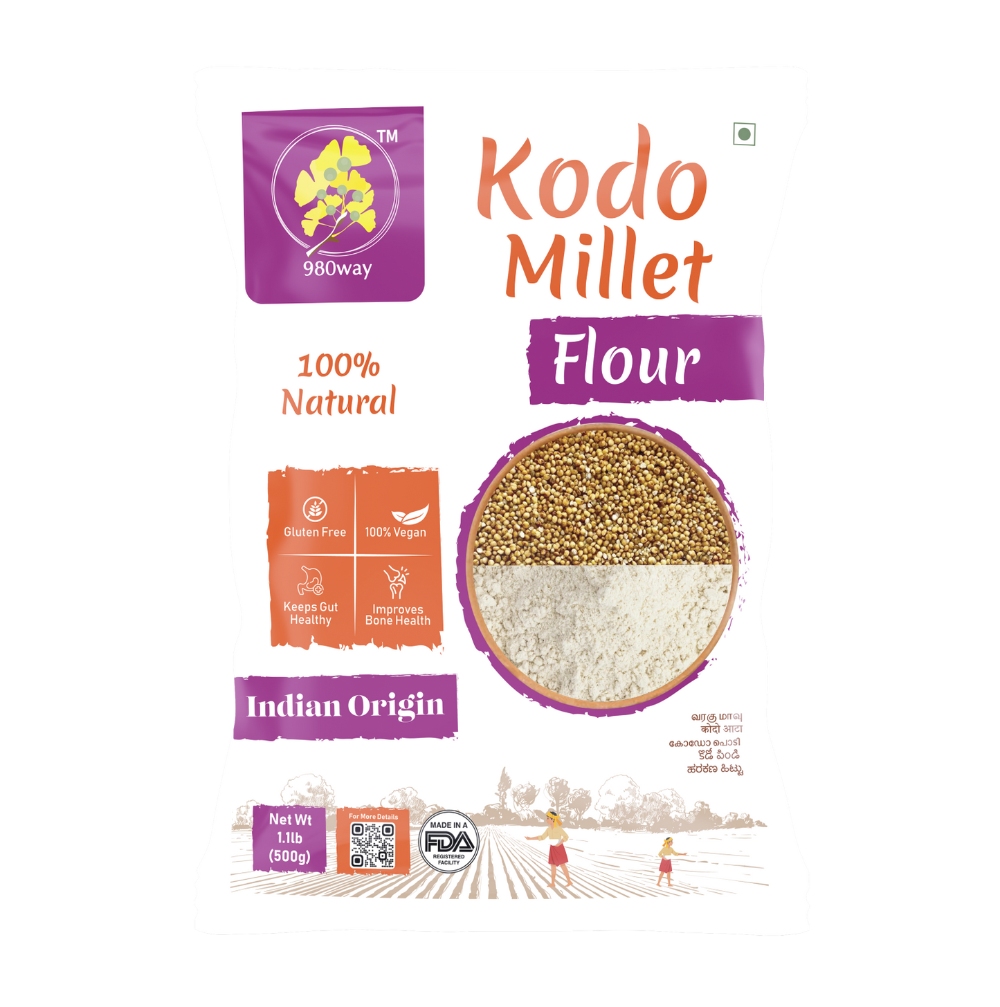 Kodo (Varagu) Millet Flour