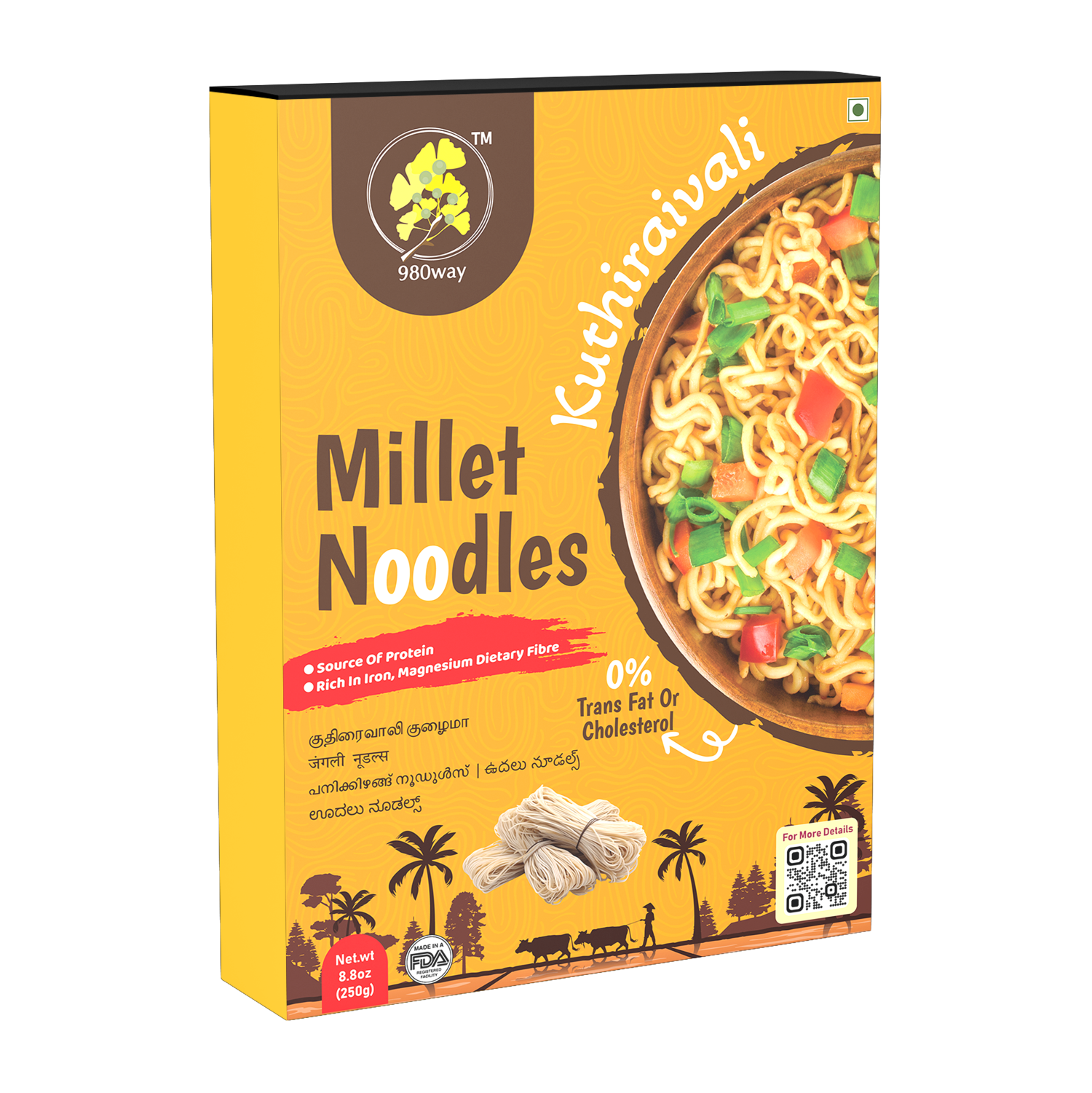 Barnyard (Kuthiraivali) Millets Noodles