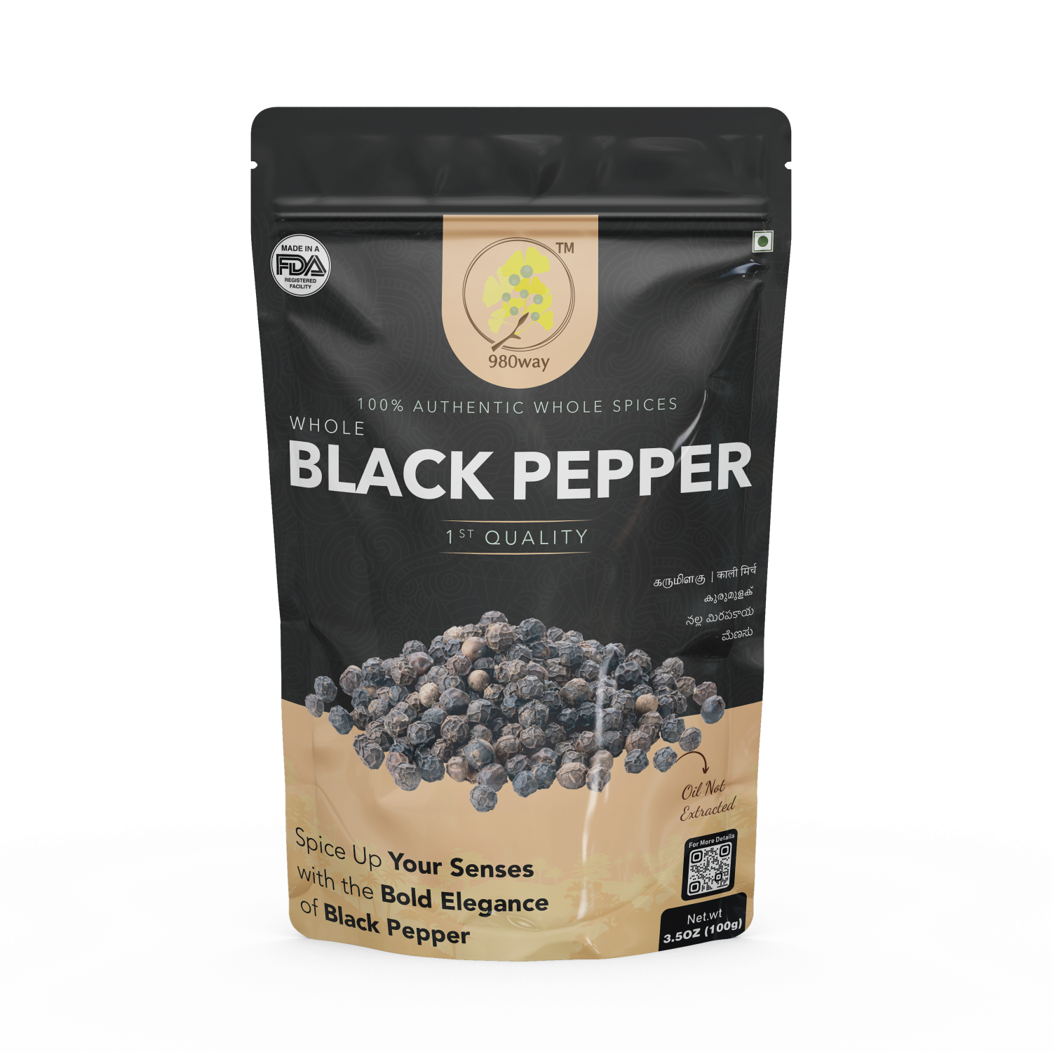 Whole Black Pepper